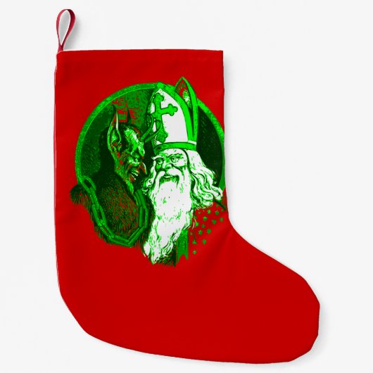 lelijke kerst krampus st nicholas santa kleine kerstsok (Voorkant)