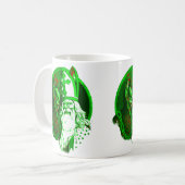 lelijke kerst krampus st nicholas santa koffiemok (Voorkant links)