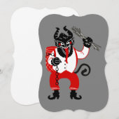 Lelijke Kerst Krampus Xmas Monster Kaart (Voorkant / Achterkant)