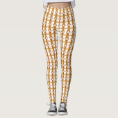 Lelijke kerst Leggings - Gingerbread mannen (Voorkant)