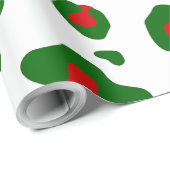 Lelijke Kerst Luipaard Dierenprint Cadeaupapier (Rol Hoek)