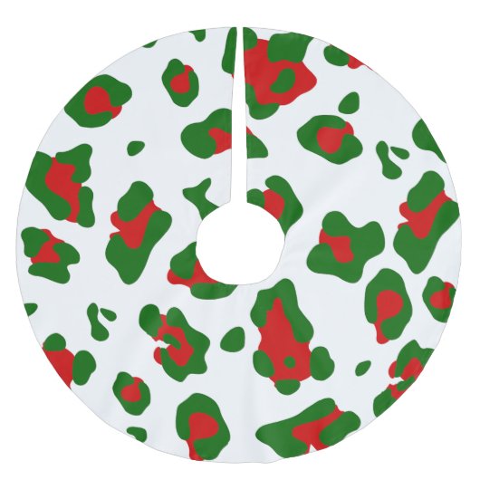 Lelijke Kerst Luipaard Dierenprint Kerstboom Rok (Voorkant)
