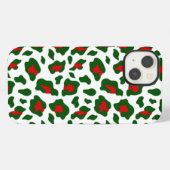 lelijke kerst luipaardprint iPhone hoesje (Achterkant horizontaal)