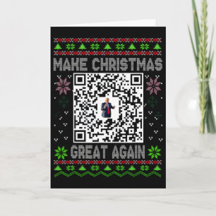 Lelijke Kerst Morsige Qr President Trump Dans Code Kaart