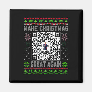 Lelijke Kerst Morsige Qr President Trump Dans Code Magneet