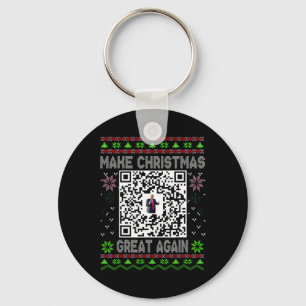 Lelijke Kerst Morsige Qr President Trump Dans Code Sleutelhanger