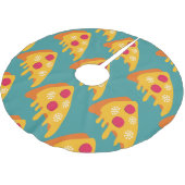 Lelijke Kerst Pepperoni Pizza Sneeuwvlokken Winter Kerstboom Rok (Gekanteld)