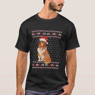 Lelijke kerst pyjama bijpassende familie ruw colli t-shirt