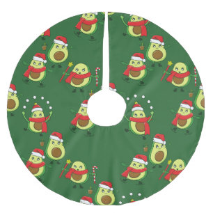 Lelijke kerst Santa avocado koffie Kerstboom Rok