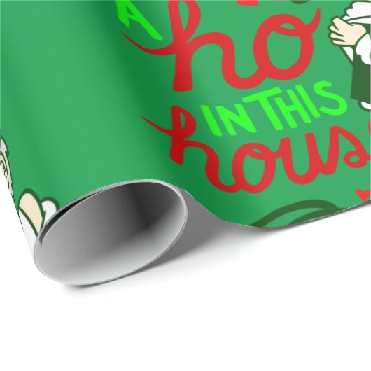 lelijke kerst santa claus ho huis cadeaupapier (Rol Hoek)