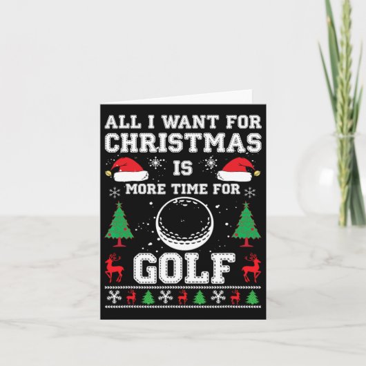 Lelijke Kerst Shirten Mannen Dry Fit Golf Xmas Hol Kaart (Voorkant)
