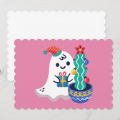 Lelijke kerst spook kerstcactus kaart (Voorkant / Achterkant)