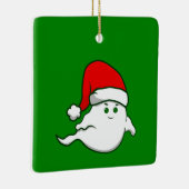 lelijke kerst spookachtig grof groen keramisch ornament (Rechts)