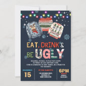 Lelijke kerst trui Eet Drink Lelijk zijn Kaart (Voorkant)