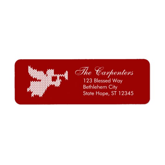 Lelijke kerst trui engel Christelijk Religious Etiket (Voorkant)