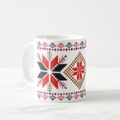 Lelijke kerst trui Fair Isle Koffiemok (Voorkant links)