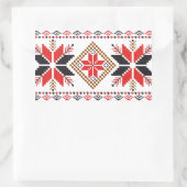 Lelijke kerst trui Fair Isle Rechthoekige Sticker (Tas)