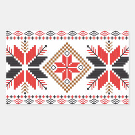 Lelijke kerst trui Fair Isle Rechthoekige Sticker
