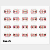 Lelijke kerst trui Fair Isle Ronde Sticker (Vel)