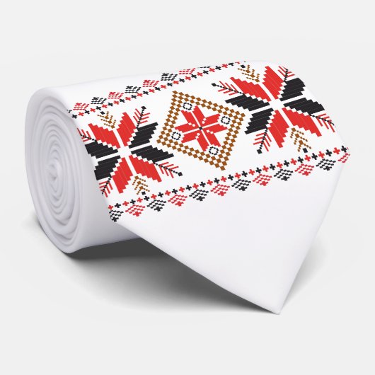 Lelijke kerst trui Fair Isle Stropdas (Opgerold)