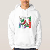 Lelijke kerst trui grappige kat hoodie (Voorkant)