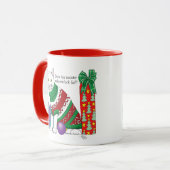 Lelijke kerst trui grappige kat mok (Voorkant links)