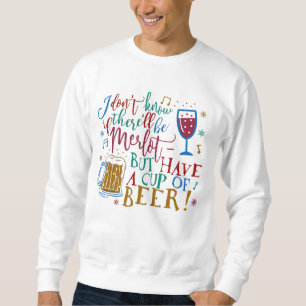 Lelijke kerst trui Merlot wijnbier Humor