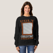 Lelijke kerst trui met spiegel Graphic Funny X (Voorkant volledig)