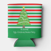 Lelijke kerst trui party cadeau blikjeskoeler (Voorkant)