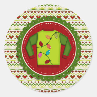 Lelijke kerst trui Party Stickers