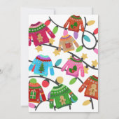 Lelijke kerst trui Party Tacky vakantie feest Kaart (Achterkant)