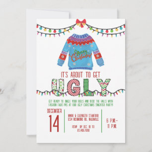 Lelijke kerst trui Party Tacky vakantie feest Kaart