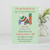 Lelijke kerst trui Party uitnodigen Kaart (Staand voorkant)