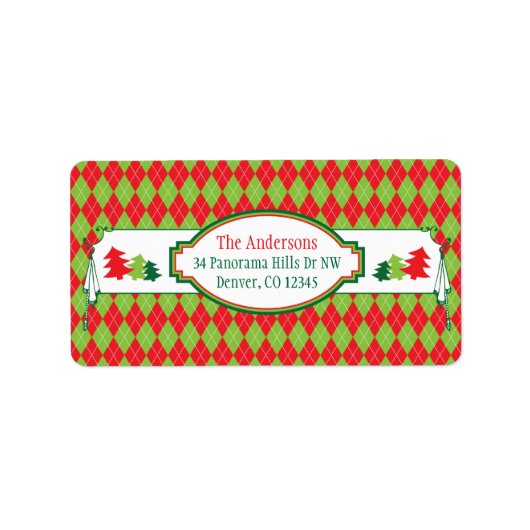 Lelijke kerst trui Party Xmas retour adres Etiket (Voorkant)