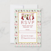 Lelijke kerst trui Patroon Party RSVP (Voorkant)