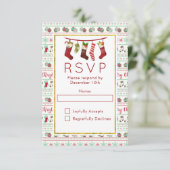 Lelijke kerst trui Patroon Party RSVP (Staand voorkant)