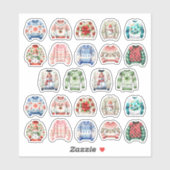 Lelijke Kerst Trui Planner Kalender Stickers (Vel)