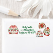 Lelijke kerst trui retour adres label (Insitu)