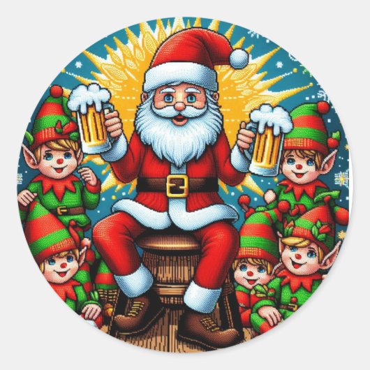 Lelijke Kerst Trui Ronde Sticker (Voorkant)