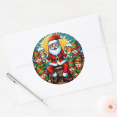 Lelijke Kerst Trui Ronde Sticker (Envelop)