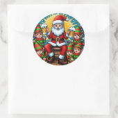 Lelijke Kerst Trui Ronde Sticker (Tas)