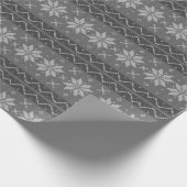 Lelijke kerst trui Scandinavisch gebreid gezellig  Cadeaupapier (Hoek)