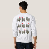 Lelijke kerst trui schapen (Achterkant volledig)