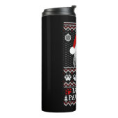 Lelijke kerst trui voor Labradoodle liefhebber Thermosbeker (Gedraaid links)