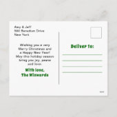 Lelijke kerst truien groen Vrolijk Kerstfeest Feestdagenkaart (Achterkant)