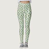 Lelijke kerst truien Leggings, groen Leggings (Voorkant)