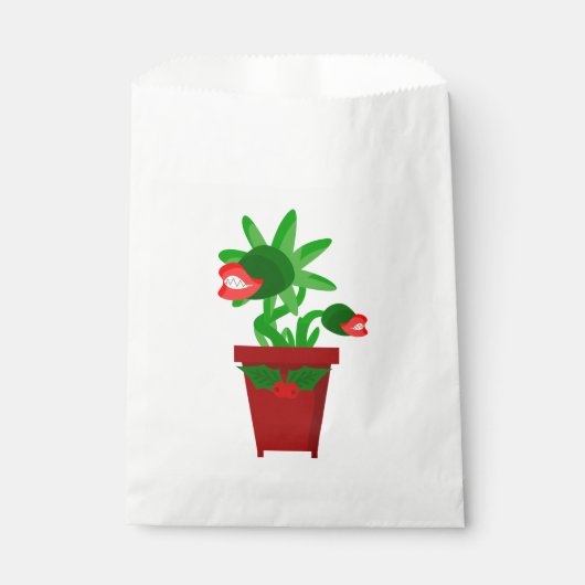 Lelijke kerst Venus Flytrap Holly Bedankzakje (Voorkant)