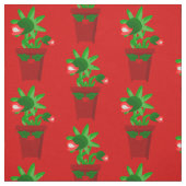 Lelijke kerst Venus Flytrap Holly Stof (Swatch)