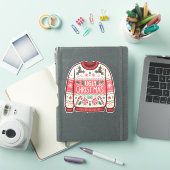Lelijke Kerst Versleten Trui Feest Sticker (iPad Cover)