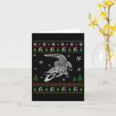 Lelijke kerst voor alligator liefhebbers leuk leli kaart (Gele Bloem)